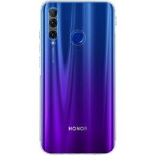 Kzy Huawei Honor 20 Lite ile Uyumlu Kapak Kamera Korumalı Tıpalı Silikon Şeffaf Kılıf
