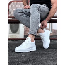 Alfaze Erkek Casual Ayakkabı Beyaz Topuk Boyu 3 cm