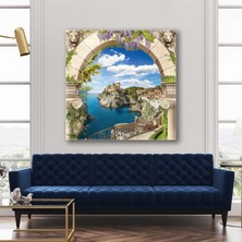 SML Tablo Tarihi Kemer Doğal Güzellik Manzara Leylak Çiçekleri Kanvas Tablo