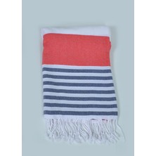 Buldan Store Marin Peştemal (Kırmızı) %100 Pamuk 90*180cm. Banyo Havlusu, Plaj Havlusu