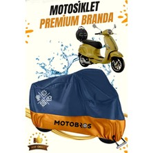 Motobros Motosiklet Vespa 80CC Lüx Premium Paraşüt Kumaşı Branda Su Geçirmez Ömürlük Kullanım