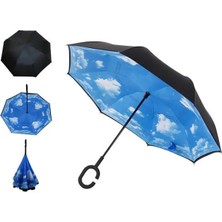 Ay Ege Kadın Şemsiye Blue Sky