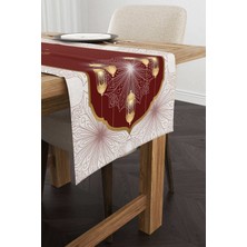 Cango Home Kırmızı Beyaz Ramazan Temalı Desenli Dijital Baskılı Runner CGH1292-RN