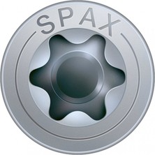 Spax Evrensel Vida Sunta Vidası, 4 x 50 mm, 500 Adet, Tam Dişli, Havşa Başlı, T-Star Plus T20, 4kesici Uçlu, Wırox Kaplama
