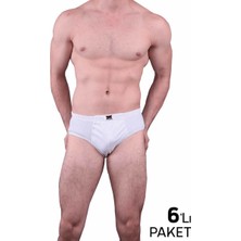 Serçe Shop Tutku Erkek Kom Slip Külot 6 Lı 109 | Beyaz