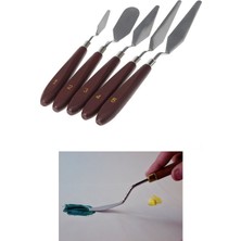 Hannah Metal Spatula Set 5'li Palette Knıves