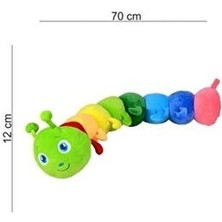 Top Rock Store Oyuncak Peluş Tırtıl Uyku Arkadaşım Dev Boy 70 cm