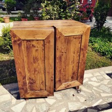 Ratolye Masif Ahşap Bar Dolabı - Bid1
