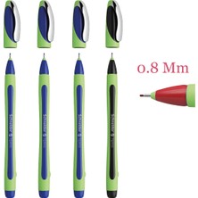 Schneider Xpress 0,8 mm Fiber Uçlu Kalem 3 Mavi 1 Siyah