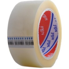 YVZteknoloji 45X100 mt Şeffaf Hotmelt Koli Bandı Selko