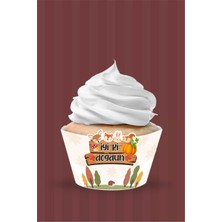 Neşeli Günlerim Orman Hayvanları Cupcake Sargısı 8'li