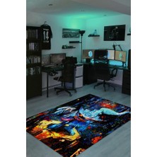 Homshtag Veigar Dokuma Tabanlı Yıkanabilir Gamer Halısı