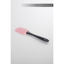 Aes Home Silikon Mutfak Seti (Nihale-Spatula-Kaşık-Tutamaç) Pembe