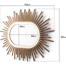 Vovoko Dresuar Takım Ultra Lak Kaplama Dresuar Puf Ayna Dahil Takım Set 120CM