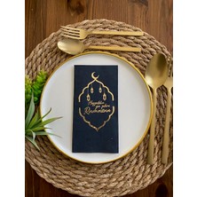 Kidspartim Gold Yaldızlı Siyah Hoş Geldin Ya Şehri Ramazan Garson Katlama 16 Lı Yeni Model