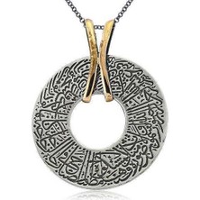 Stil Love Gümüş El Nur Otantik Bayan Kolye