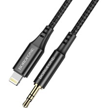 Borofone Çevirici Lightning IPHONE To Aux 3.5 mm Kablo 1 Metre