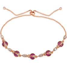 Stil Love Gümüş Uğur Böcekli Asansör Bileklik