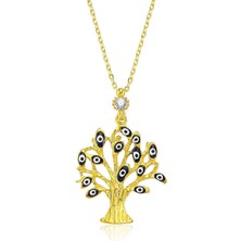 Stil Love Gümüş Dilek Ağacı Bayan Kolye