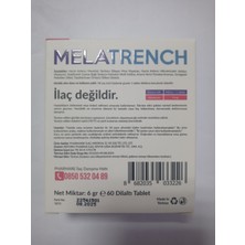 Pharmare Melatrench Melatonin Içeren Dialtı Tablet Takviye Edici Gıda (60 Tablet)