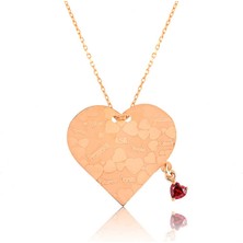 Stil Love Gümüş Kalpli Aşk Sözleri Kadın Kolye