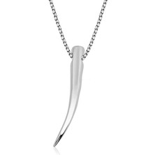 Stil Love Gümüş Fil Dişi Kolye