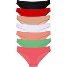 Royaleks 7 Adet Süper Eko Set Likralı Kadın Slip Külot Set 5