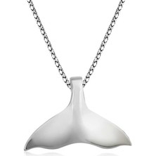 Stil Love Gümüş Balık Kuyruğu Kolye