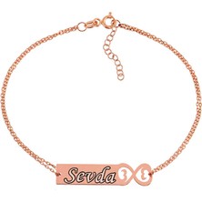 Stil Love Gümüş Kişiye Özel Sonsuzluk Isimli Bayan Bileklik