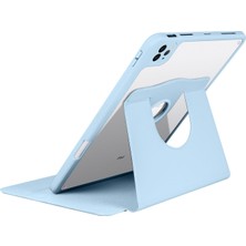 AktarMobile iPad Air 4 2020 10.9" Uyumlu Kılıf 360 Dönebilen Kalem Bölmeli Yatay Dikey Standlı Akıllı Kapak