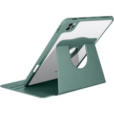 AktarMobile iPad Pro 11 2021 M1 Uyumlu Kılıf 360 Dönebilen Kalem Bölmeli Yatay Dikey Standlı Akıllı Kapak