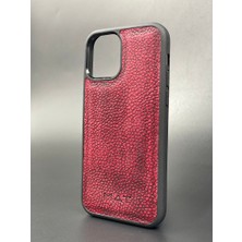 Apple iPhone 12 ve 12 Pro Kılıf Desenli Hakiki Deri Tam Uyumlu Telefon Kılıfı