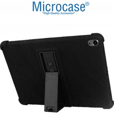 Microcase Huawei Matepad Se 10.4 Inch 2022 Tablet Için Standlı Silikon Kılıf - Siyah AL3309