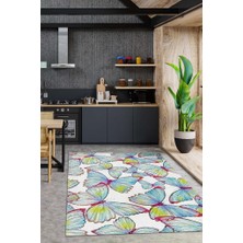 Homshtag Kelebekler Çok Renkli Dekoratif Halı Dokuma Taban Hayvan Baskılı Özel Tasarım Halı