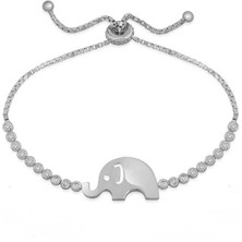 Stil Love Gümüş Fil Asansör Bileklik