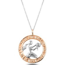 Stil Love ​Gümüş Rose Başak Burcu Kolye