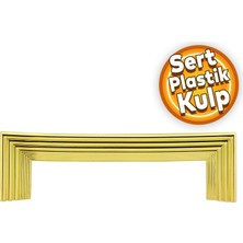 Prenses Çekmece Mutfak Dolap Kapak Kulpu Kulbu Gold Sert Plastik Kulp