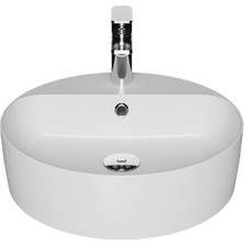 Creavit LP146 Loop Tezgah üstü Yuvarlak Çanak Lavabo Ø45 cm