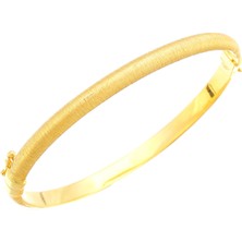 Moom Mücevherat Kadın 14 Ayar Altın Simli Fantezi Kelepçe