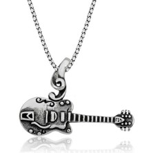 Stil Love ​Gümüş Gitar Kolye