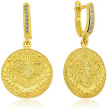 Stil Love Gümüş Reşat Detaylı Mengeçli Küpe