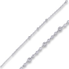 Stil Love Gümüş Zirkon Taşlı Bayan Bileklik