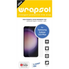 Wrapsol Galaxy S23 Plus Ekran Koruyucu Kaplama Darbe Emici Poliüretan Film Amerika Üretimi