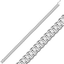 Lilarote Lazerli Su Yolu Pırlanta Baget Bileklik