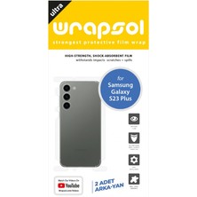 Wrapsol Galaxy S23 Plus Arka Yan Koruyucu Darbe Emici Poliüretan Film Amerika Üretimi 