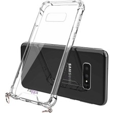 Hippi Galaxy S10 Uyumlu Şeffaf Askılı Kılıf