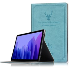 Shin-Wo Samsung Galaxy Tab A7 2020 SM-T500/T505 Flip Folio Ultra Ince Pu-Deri Sert Kabuk Kapak Için Tablet Kılıfı (Yurt Dışından)