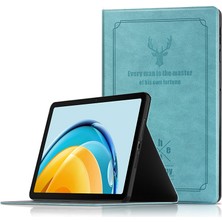 Shin-Wo Huawei Matepad Se 10.4'' Flip Folio Ultra Ince Pu-Deri Sert Kabuk Kapak Için Tablet Kılıfı (Yurt Dışından)