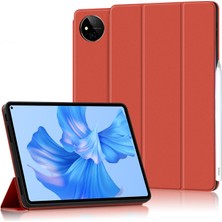 Shin-Wo Huawei Matepad Pro 11 (2022) Flip Folio Ultra Ince Pu-Deri Sert Kabuk Kapak Için Tablet Kılıfı (Yurt Dışından)