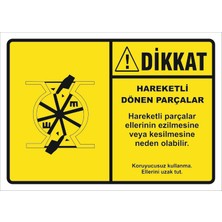 Vizyon Trafik Hareketli Dönen Parçalar Levhası